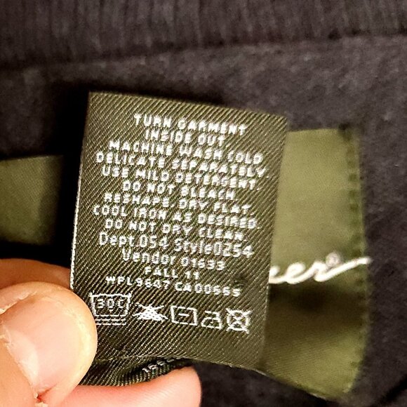 Eddie Bauer Mens Grey Cashmere Cotton V Neck Sweater Large - Picture 4 of 4